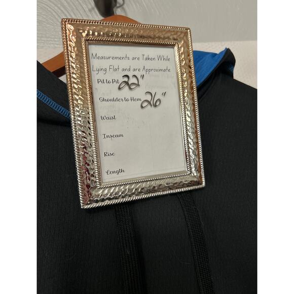 Under Armour Men's Loose Fit Hoodie Black Blue Long Sleeve Sweatshirt Medium - Picture 8 of 9